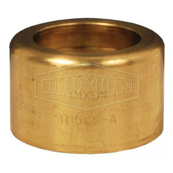 520-H Scovill Style Ferrule, 2 ID x 2-51/64 to 2-54/64 OD in Nominal, Hose, 1-3/4 in L, Brass, Domes
